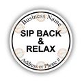 Sip Back and Relax (B&W)