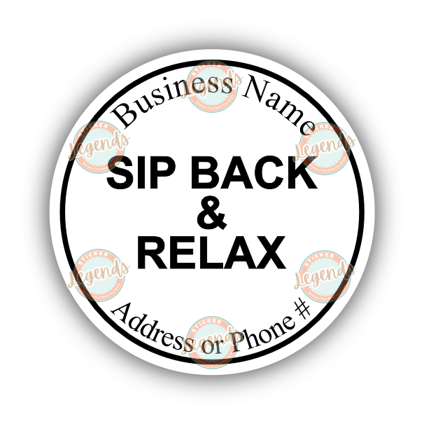 Sip Back and Relax (B&W)