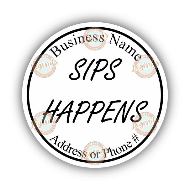 Sips Happens (B&W)