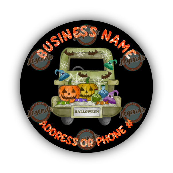 Green Halloween Truck